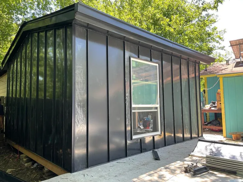 Black standing seam metal wall panels for Roof Inspection in Garnet